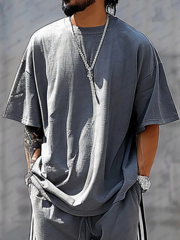 Classic 100% Cotton Matching Tracksuit Set sold by Coofandy product image thumbnail 4