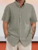 Casual 100% Cotton Stand Collar Shirt sold by Coofandy