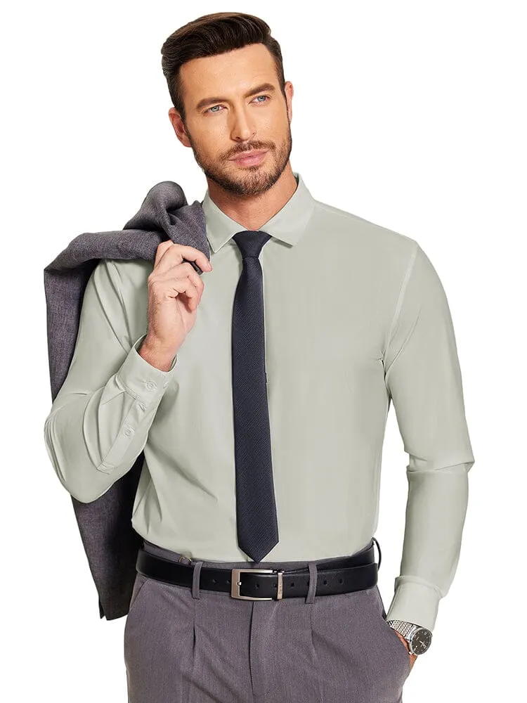 Solid Stretch Business Shirt (US Only) sold by Coofandy product image thumbnail 3