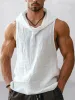 Essential 100% Cotton Hooded Tank Top sold by Coofandy