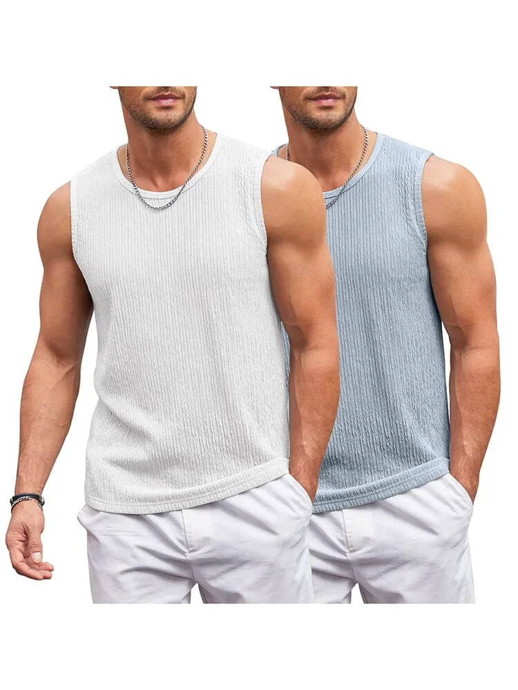 Jacquard Knit 2 Packs Tank Top (US Only) sold by Coofandy product image thumbnail 4