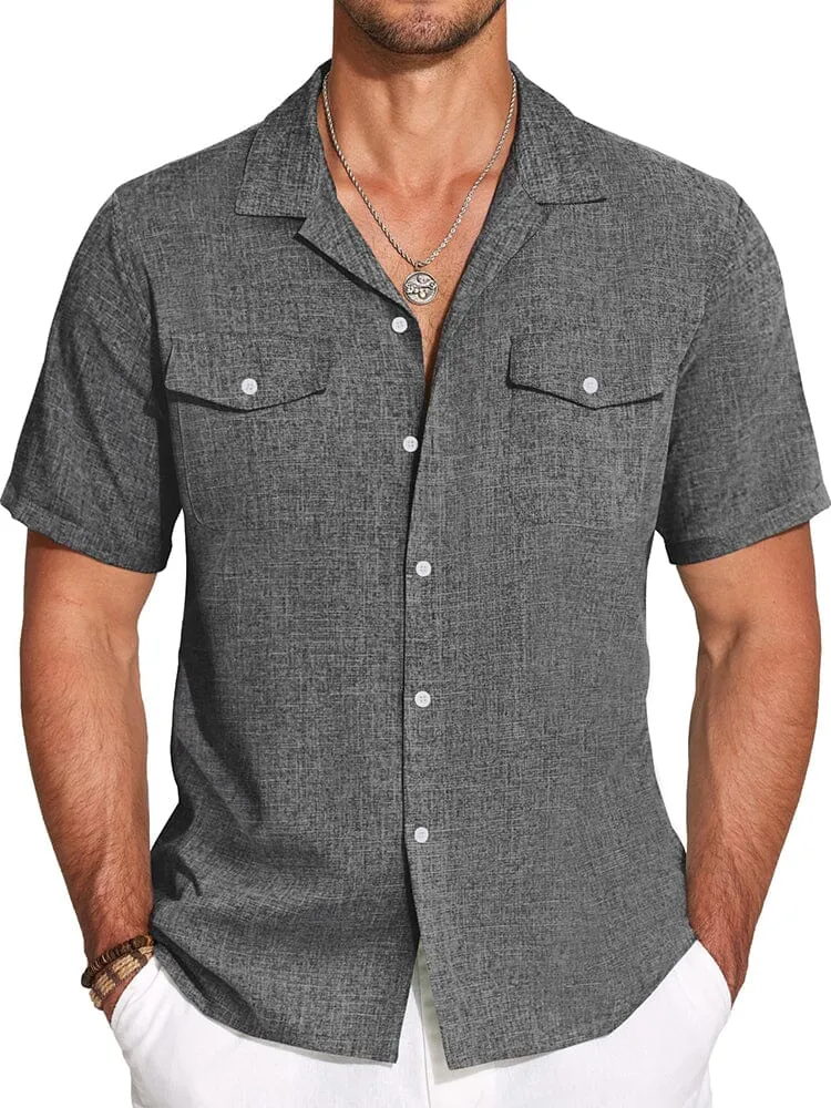 Casual Cuban Collar Summer Shirt (US Only) sold by Coofandy