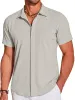Casual Wrinkle Free Textured Shirt (US Only) sold by Coofandy