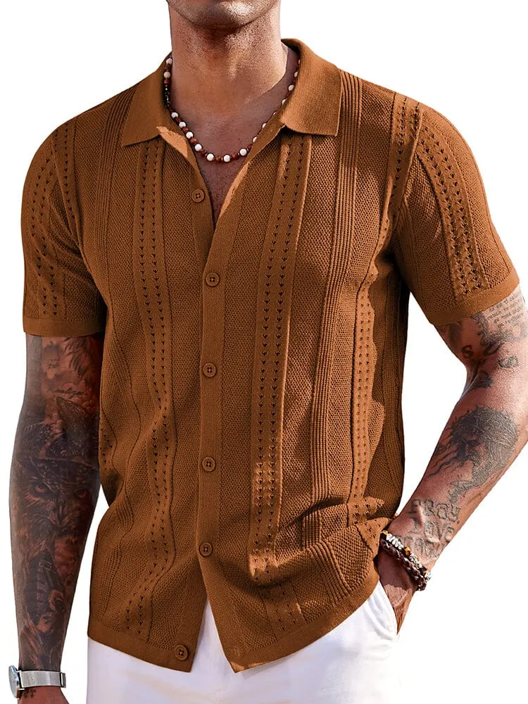 Casual Breathable Knit Beach Shirt (US Only) sold by Coofandy product image thumbnail 2