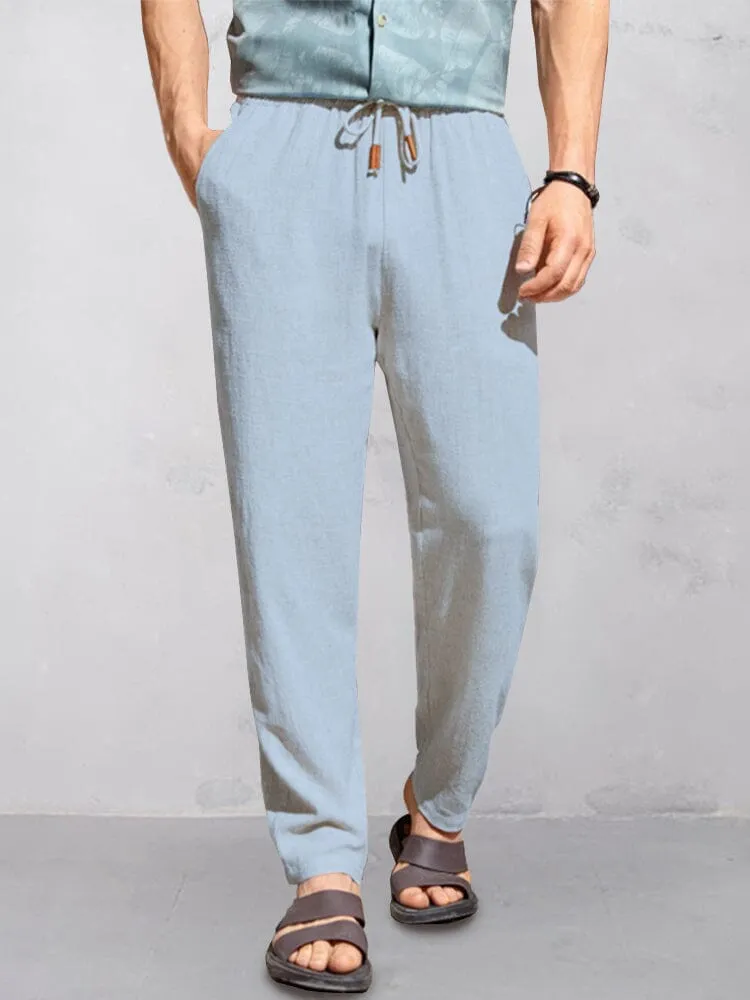 Casual Cotton Linen Straight Pants sold by Coofandy product image thumbnail 4