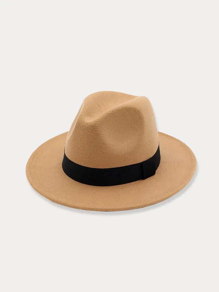 Vintage Fedora Hat with Band sold by Coofandy product image thumbnail 5
