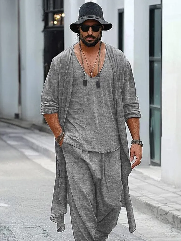 Simple Cotton 3-Piece Outfits sold by Coofandy product image thumbnail 3