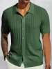 Stylish Breathable Hollow Knit Shirt sold by Coofandy