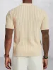 Stylish Breathable Hollow Knit Shirt sold by Coofandy
