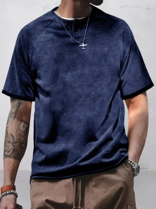 Vintage Tie Dye Printed T-shirt sold by Coofandy