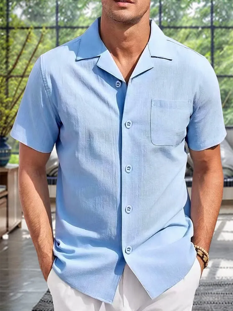 Simple Breathable Beach Shirt sold by Coofandy product image thumbnail 3