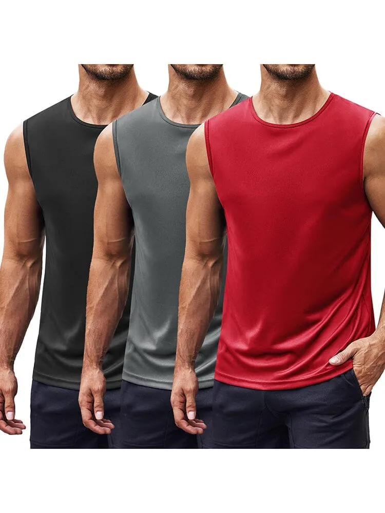 Athletic Quick-Dry 3-Pack Tank Top (US Only) sold by Coofandy product image thumbnail 5