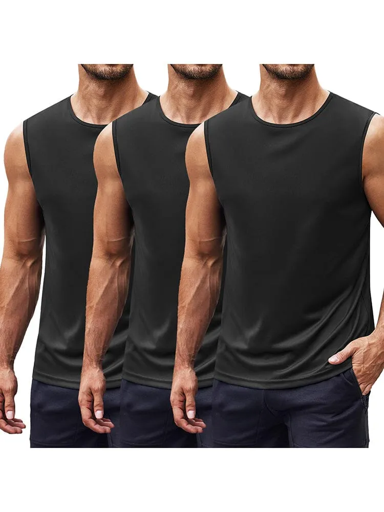Athletic Quick-Dry 3-Pack Tank Top (US Only) sold by Coofandy product image thumbnail 2