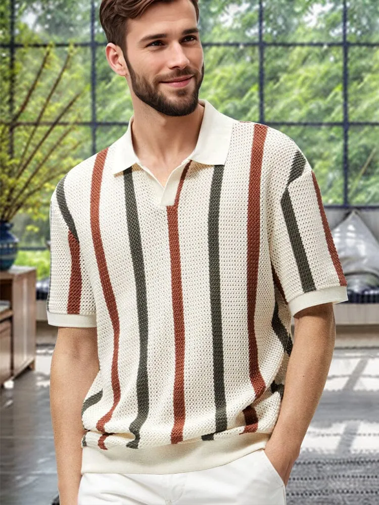 Stylish Breathable Knit Shirt sold by Coofandy product image thumbnail 3