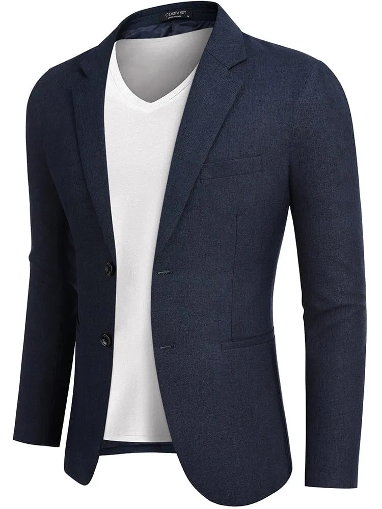 Classic Two Button Suit Jacket (US Only) sold by Coofandy product image thumbnail 5
