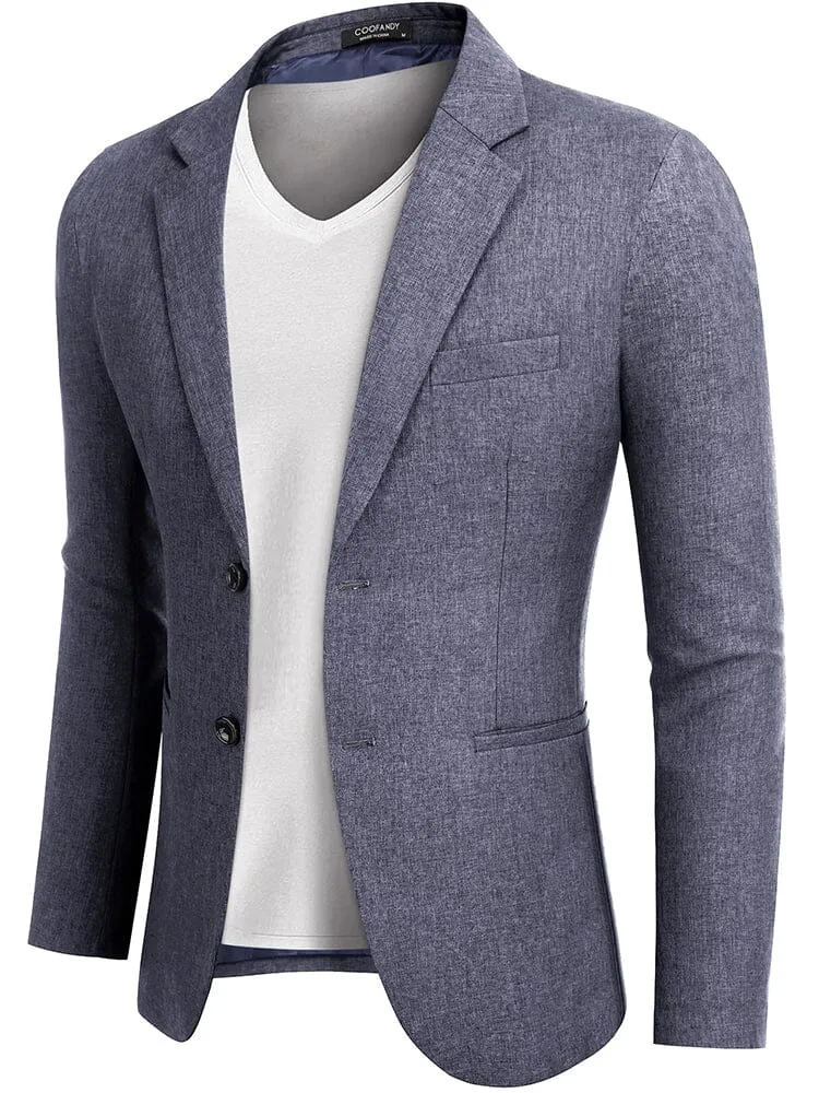 Classic Two Button Suit Jacket (US Only) sold by Coofandy product image thumbnail 3