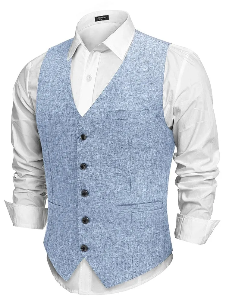 Formal Slim Fit Suit Vest (US Only) sold by Coofandy product image thumbnail 2