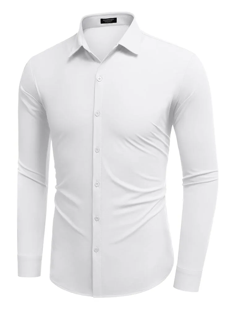 Classic Stretch Wrinkle-Free Shirt (US Only) sold by Coofandy product image thumbnail 2