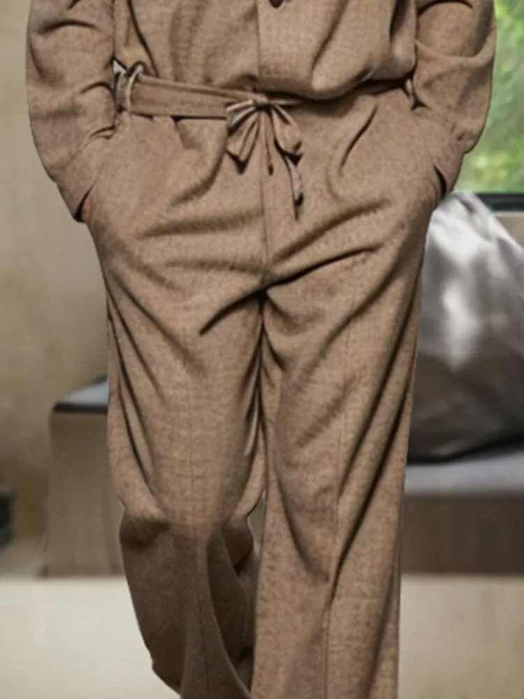 Stylish Leisure Jumpsuit with Belt sold by Coofandy product image thumbnail 4