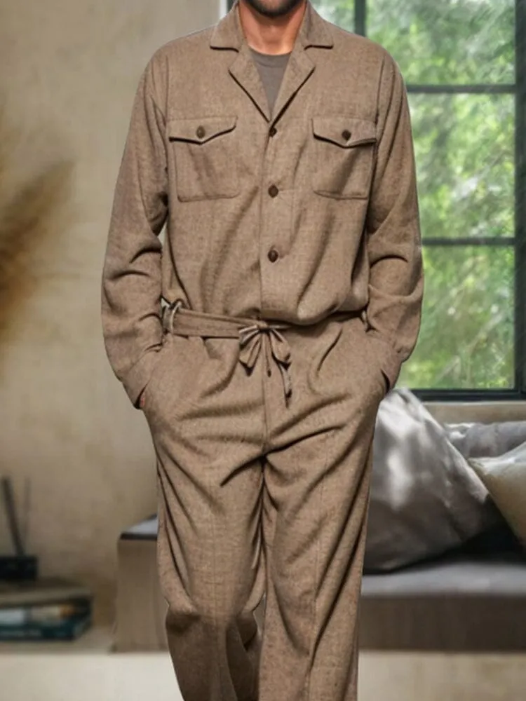 Stylish Leisure Jumpsuit with Belt sold by Coofandy product image thumbnail 3