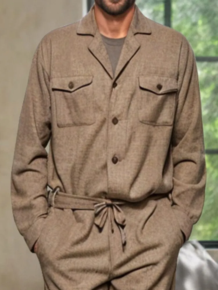 Stylish Leisure Jumpsuit with Belt sold by Coofandy product image thumbnail 2