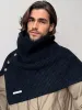Stylish Knit Button Shawl Scarf sold by Coofandy