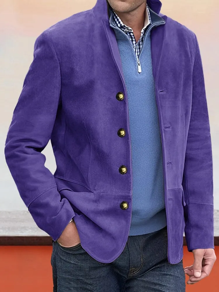 Casual Comfy Suede Jacket sold by Coofandy product image thumbnail 5