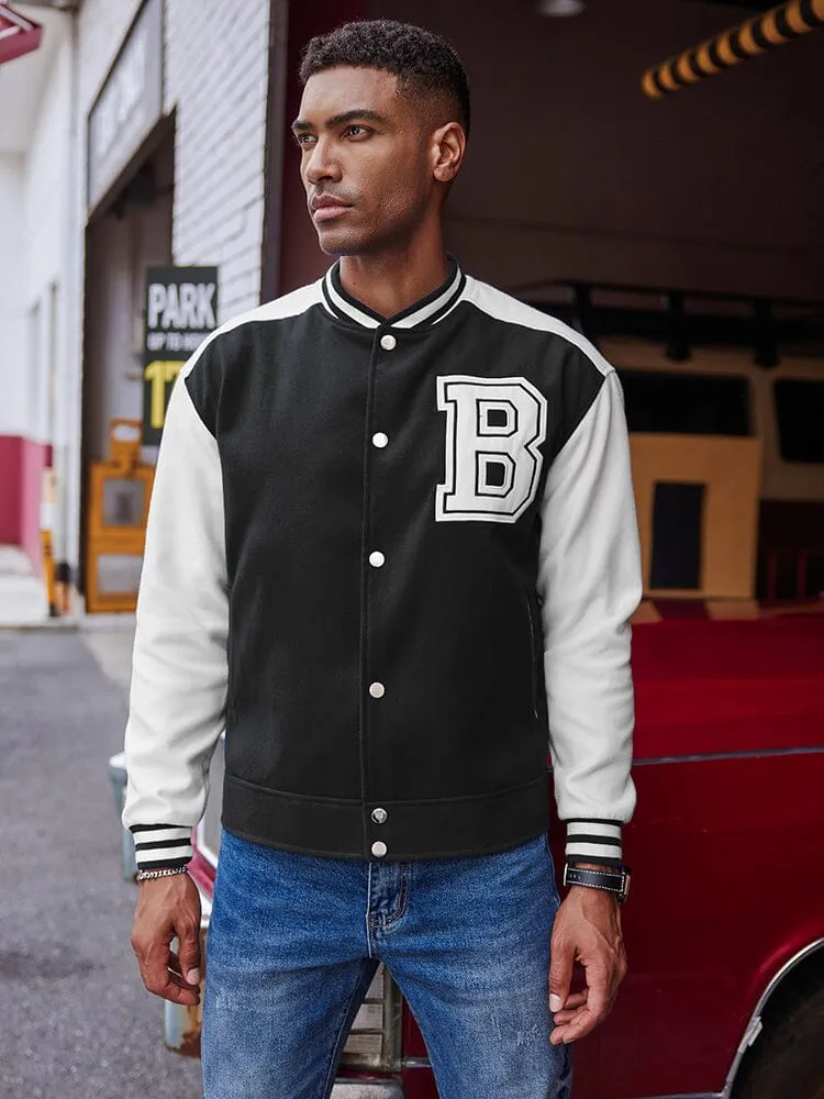 Stylish Letter Baseball Varsity Jackets (US Only) sold by Coofandy
