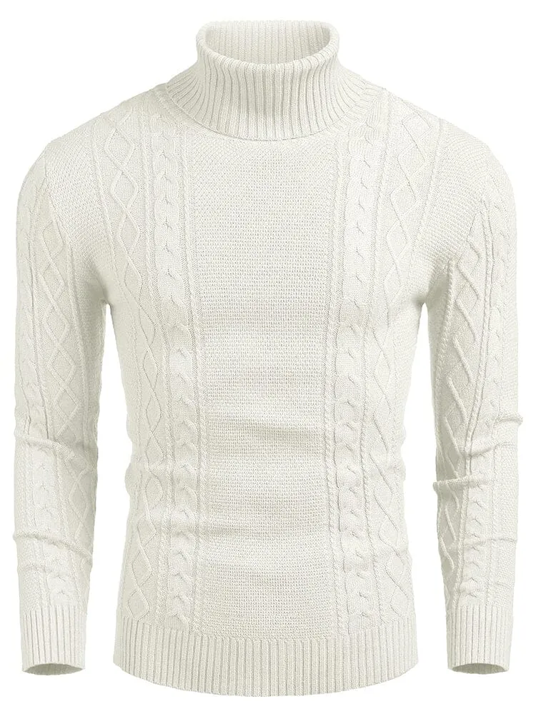 Classic Slim Fit Turtleneck Sweater (US Only) sold by Coofandy product image thumbnail 5