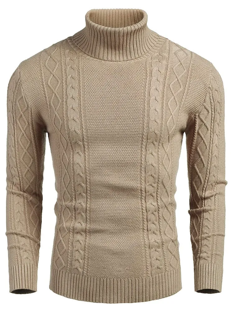 Classic Slim Fit Turtleneck Sweater (US Only) sold by Coofandy product image thumbnail 4