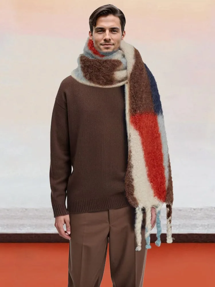 Thick Warm Tassel Scarf sold by Coofandy product image thumbnail 3