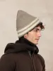 Warm Aesthetic Striped Knit Beanie sold by Coofandy