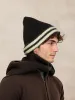Warm Aesthetic Striped Knit Beanie sold by Coofandy