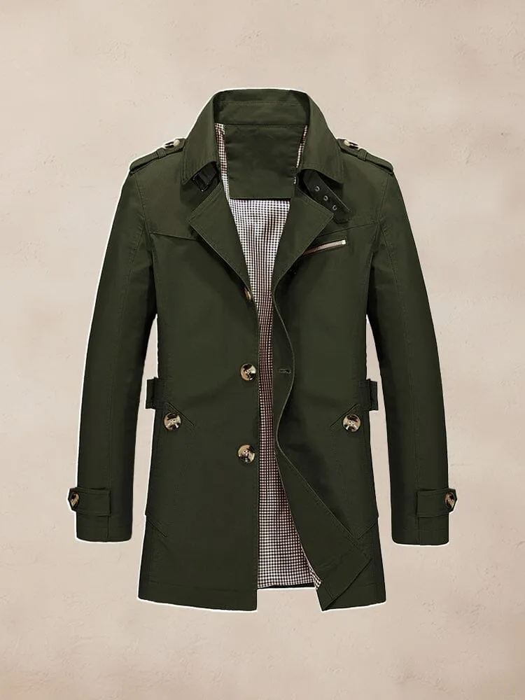 Classic Leisure Trench Coat sold by Coofandy product image thumbnail 2
