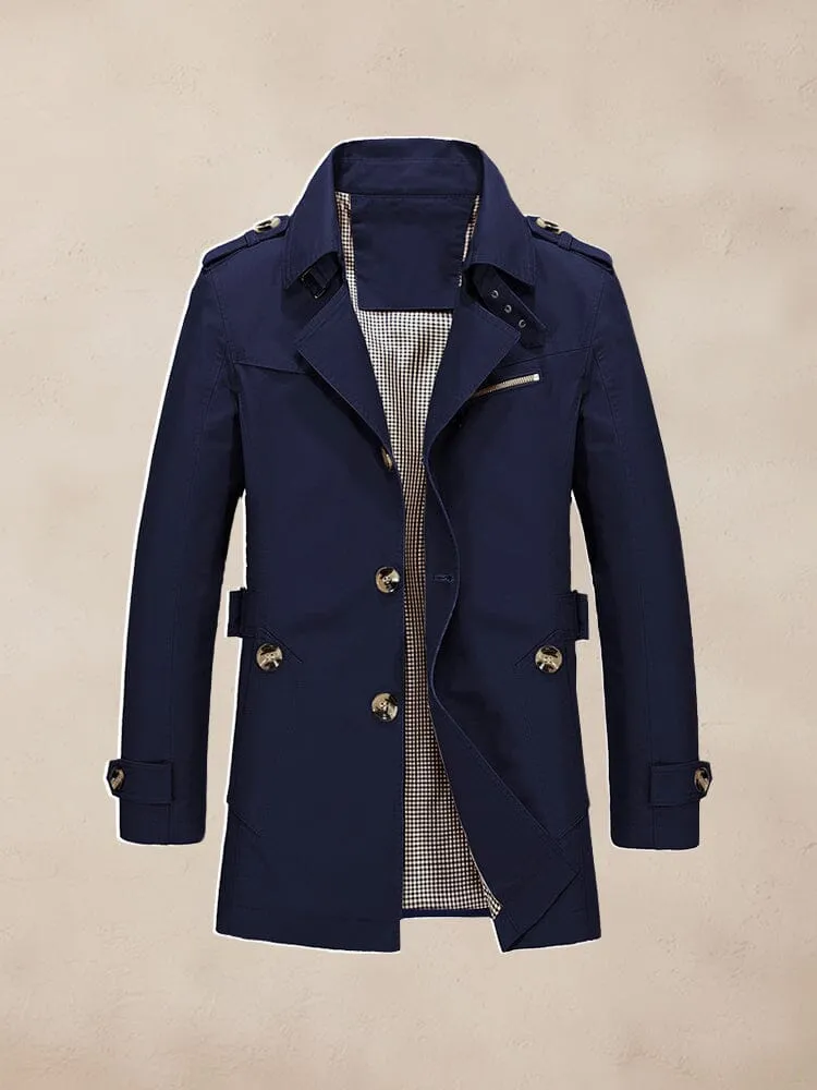 Classic Leisure Trench Coat sold by Coofandy product image thumbnail 5