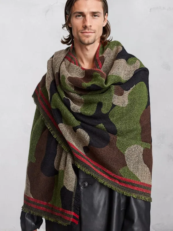 Stylish Soft Camo Shawl Scarf sold by Coofandy