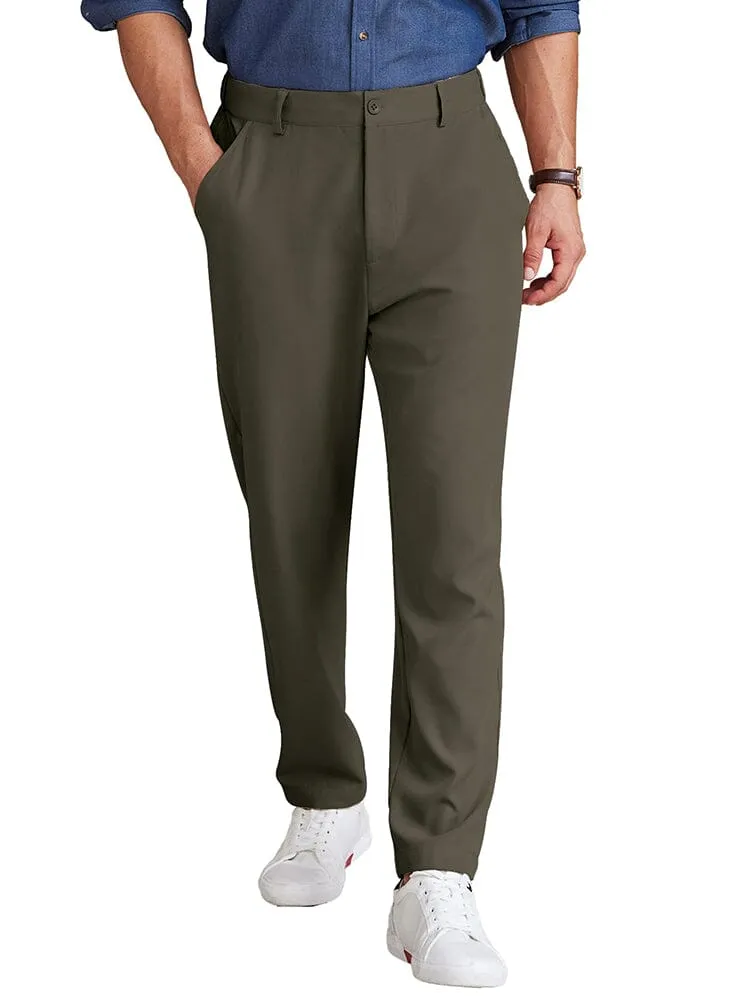 Classic Solid Color Chino Pants (US Only) sold by Coofandy product image thumbnail 4