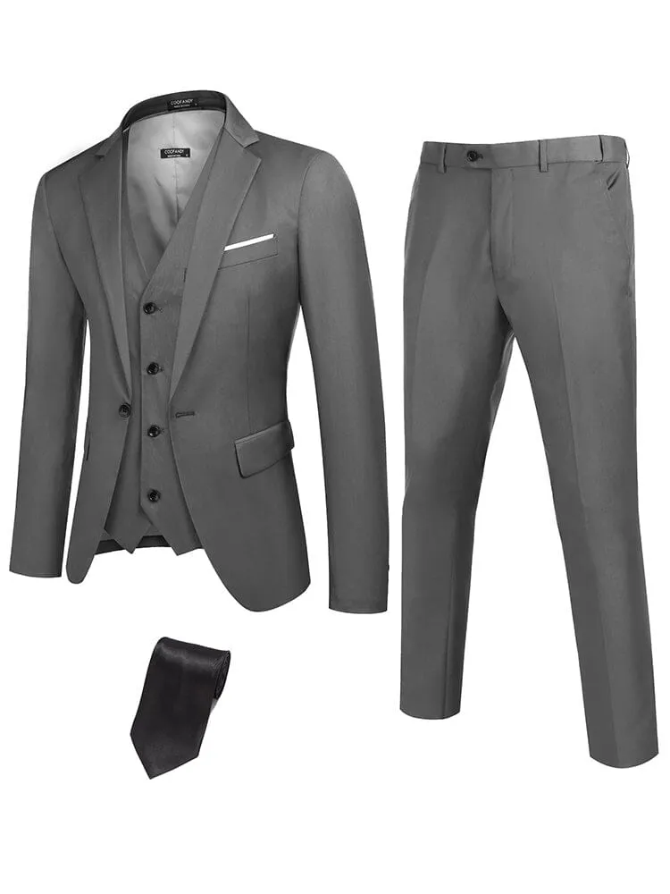 Classic 3-Piece Suit Set with Tie (US Only) sold by Coofandy