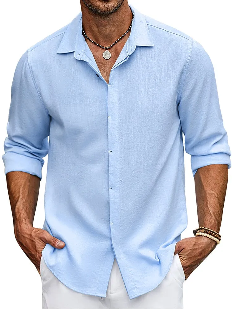 Classic Fit Long Sleeve Button Shirt (US Only) sold by Coofandy product image thumbnail 5