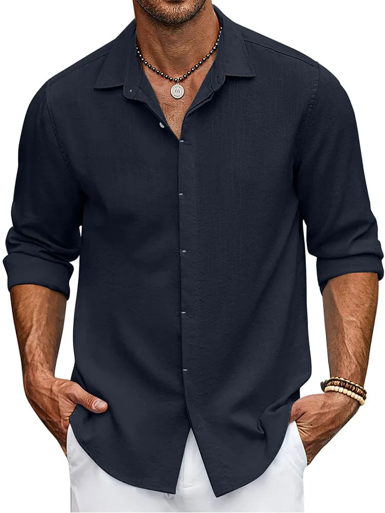 Classic Fit Long Sleeve Button Shirt (US Only) sold by Coofandy product image thumbnail 4