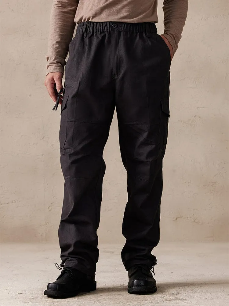 Casual 100% Cotton Multi Pockets Pants sold by Coofandy product image thumbnail 4