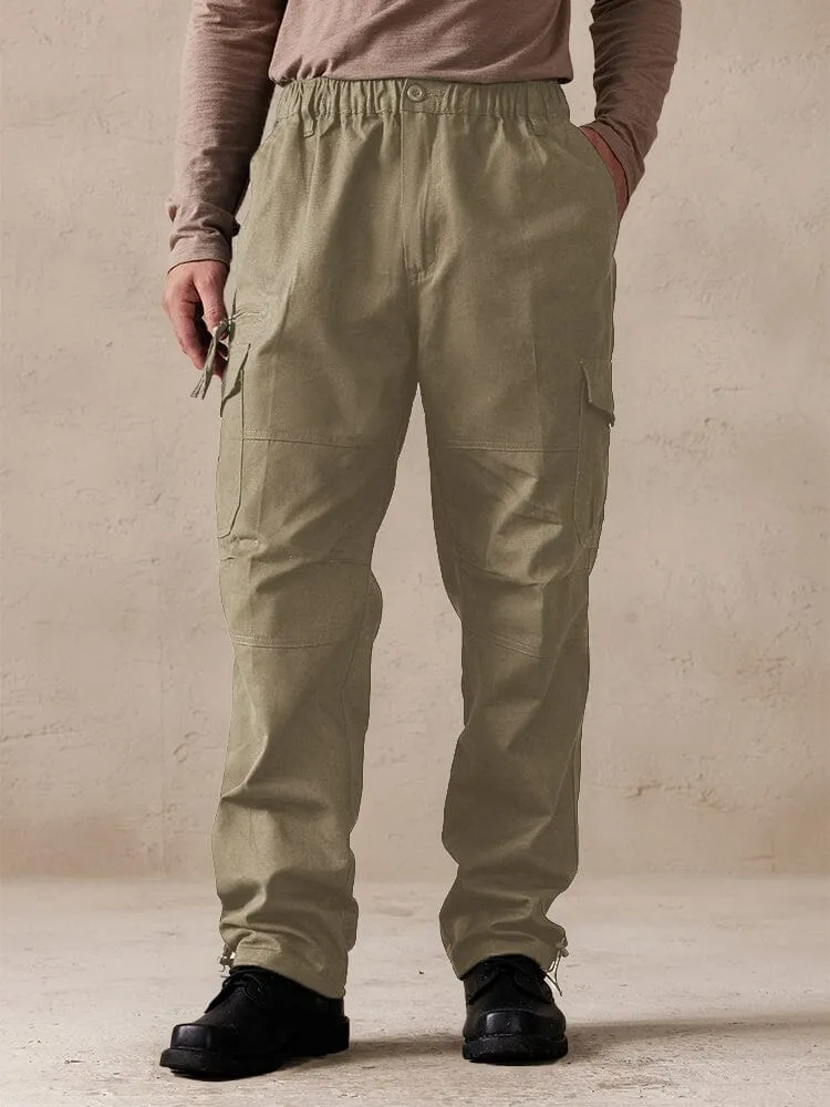 Casual 100% Cotton Multi Pockets Pants sold by Coofandy
