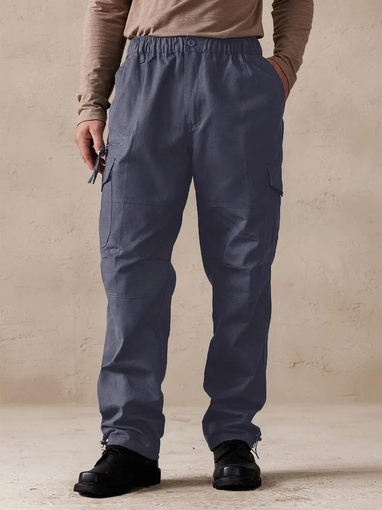 Casual 100% Cotton Multi Pockets Pants sold by Coofandy product image thumbnail 5