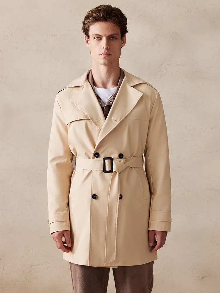 Classic Double-Breasted Trench Coat sold by Coofandy product image thumbnail 5