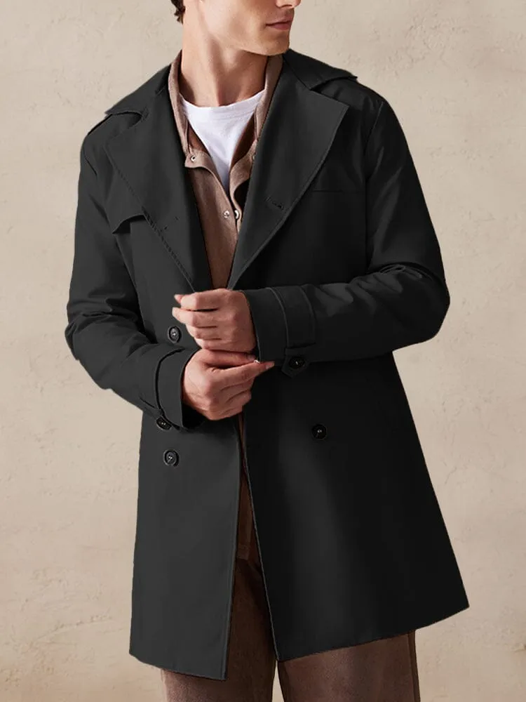 Classic Double-Breasted Trench Coat sold by Coofandy product image thumbnail 2