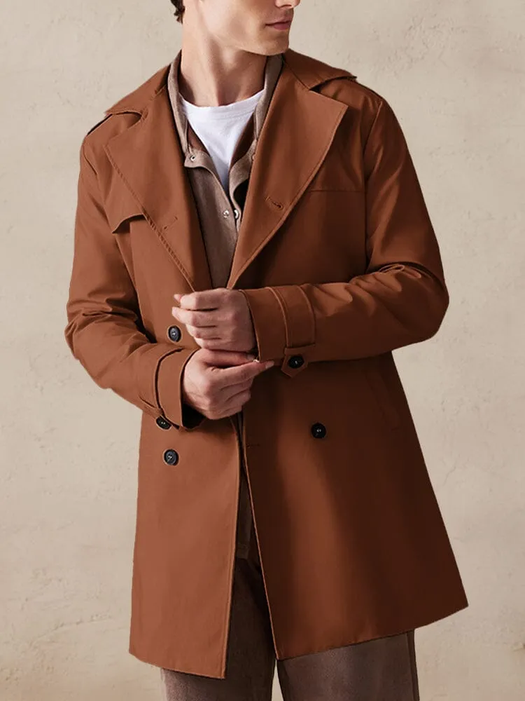 Classic Double-Breasted Trench Coat sold by Coofandy product image thumbnail 3