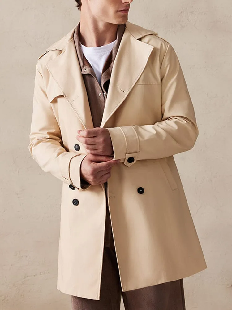 Classic Double-Breasted Trench Coat sold by Coofandy
