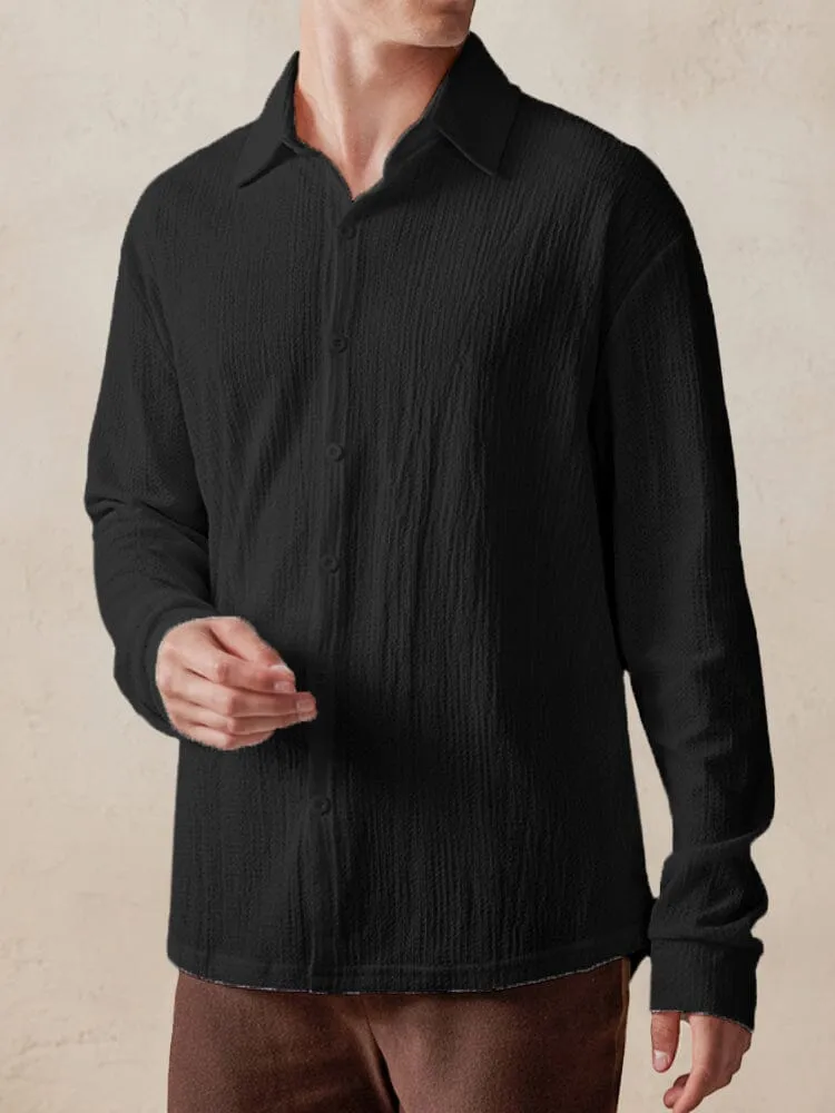Casual Comfy Textured Shirt sold by Coofandy product image thumbnail 5