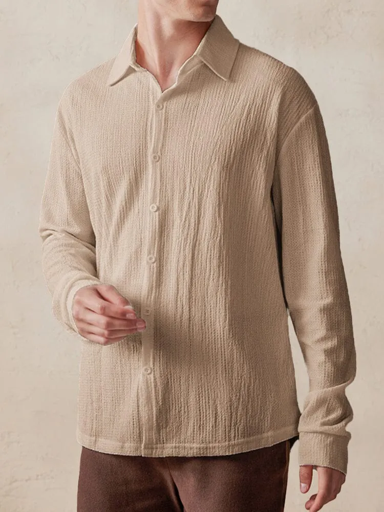 Casual Comfy Textured Shirt sold by Coofandy product image thumbnail 2