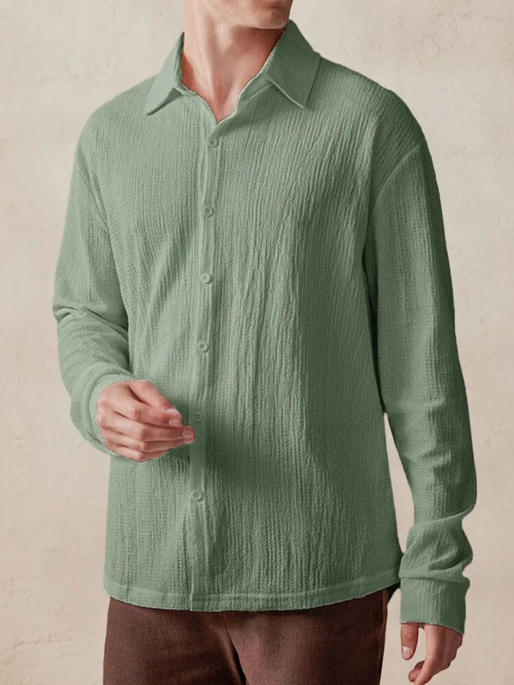 Casual Comfy Textured Shirt sold by Coofandy product image thumbnail 3